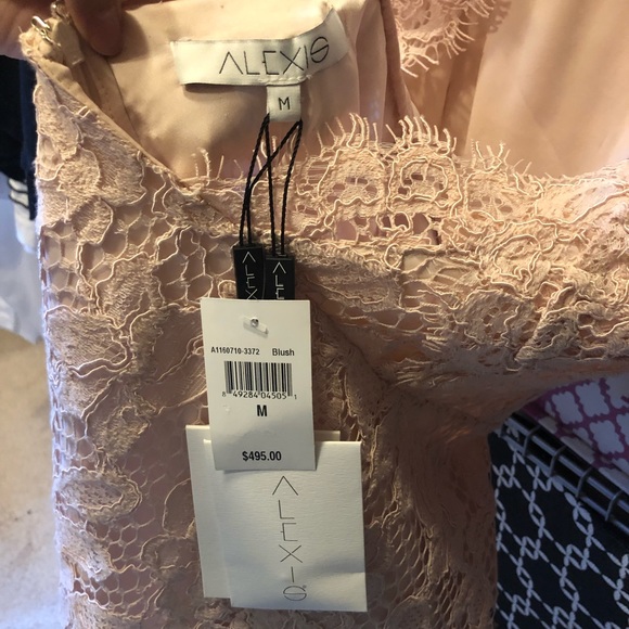 ALEXIS women’s designer lace romper light PINK - Picture 4 of 6